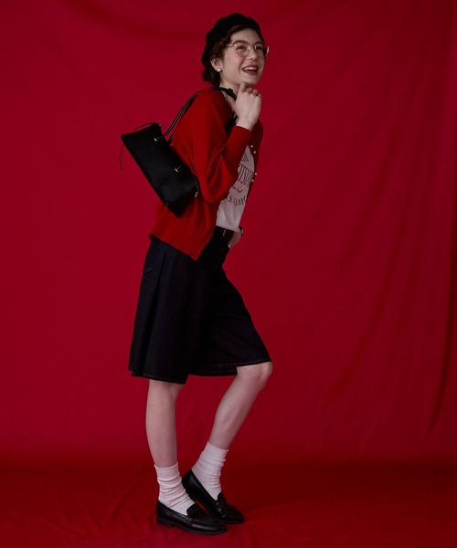 BONLECILL Marche(ボンルシールマルシェ)の「【BONLECILL Marche】ロングハンドルハトメスクエアバッグ(ハンドバッグ・レディース・ブルー/イエロー/ブラック/ブラウン/ホワイト・FREE)」の17枚目の写真