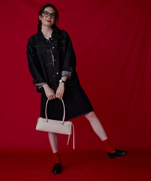 BONLECILL Marche(ボンルシールマルシェ)の「【BONLECILL Marche】ロングハンドルハトメスクエアバッグ(ハンドバッグ・レディース・ブルー/イエロー/ブラック/ブラウン/ホワイト・FREE)」の10枚目の写真