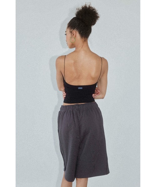 ALEXIA STAM（アリシアスタン）の「Wellness Spaghetti Strap Padded Camisole /UVカットパッドinキャミトップス（キャミソール・レディース・ブラック/グレイッシュベージュ/ホワイト/ピンク系・S/M/L）」の12枚目の写真