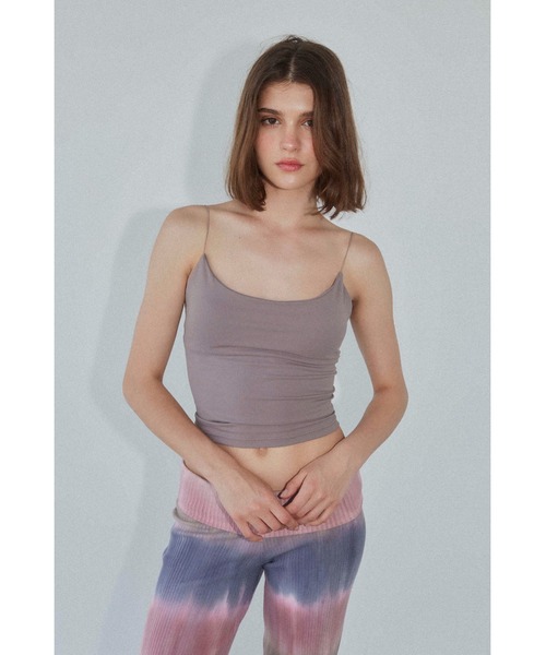 ALEXIA STAM（アリシアスタン）の「Wellness Spaghetti Strap Padded Camisole /UVカットパッドinキャミトップス（キャミソール・レディース・ブラック/グレイッシュベージュ/ホワイト/ピンク系・S/M/L）」の17枚目の写真