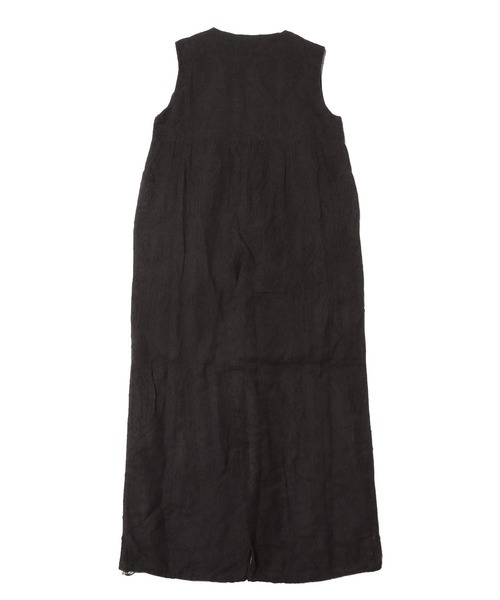 ROSE BUD（ローズバッド）の「SLEEVELESS JACQUARD COMBINAISON（つなぎ/オールインワン・レディース・ホワイト/ブラック・ONE SIZE）」の3枚目の写真