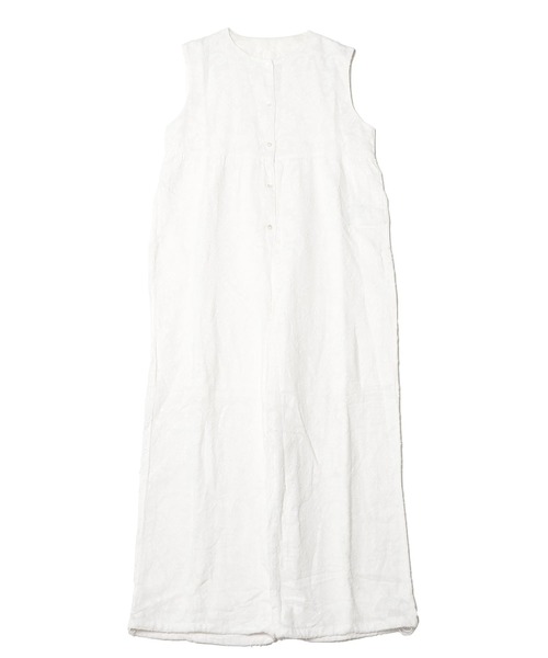 ROSE BUD（ローズバッド）の「SLEEVELESS JACQUARD COMBINAISON（つなぎ/オールインワン・レディース・ホワイト/ブラック・ONE SIZE）」の4枚目の写真