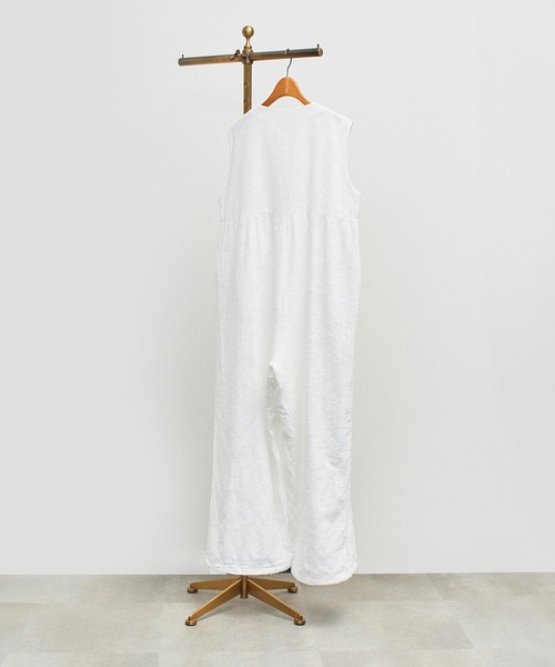 ROSE BUD（ローズバッド）の「SLEEVELESS JACQUARD COMBINAISON（つなぎ/オールインワン・レディース・ホワイト/ブラック・ONE SIZE）」の15枚目の写真