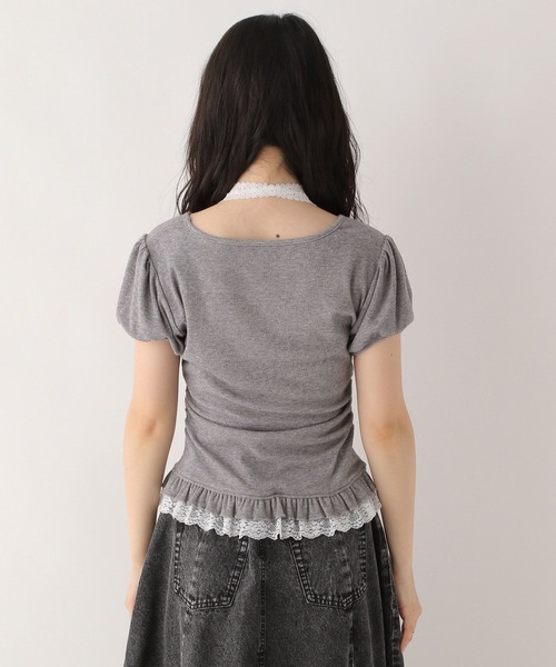 tシャツ タイ付きレースカットTEE　578283 レディース タイ付きレースカットTEE 578283（Tシャツ/カットソー