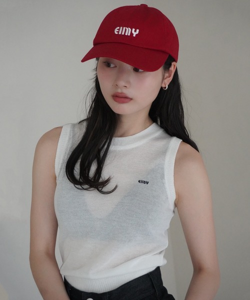 EIMY ISTOIRE(エイミーイストワール)の「シアーノースリEimyロゴニット(ニット/セーター・レディース・ブラック/グレー/ホワイト/ピンク・F)」の18枚目の写真