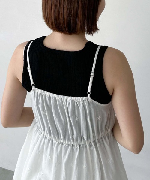 archives（アルシーヴ）の「’ストライプアソートニットタンク’（タンクトップ・レディース・ブラック/ベージュ/モカ・MEDIUM）」の5枚目の写真