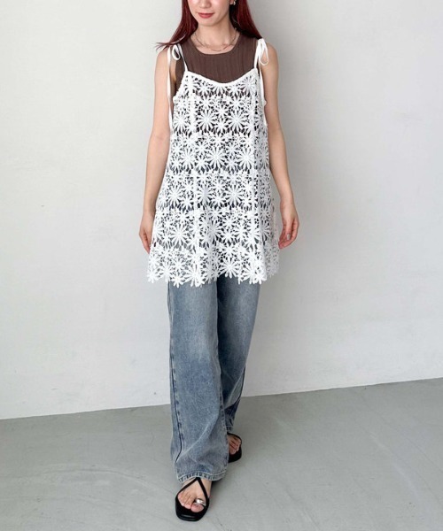 archives（アルシーヴ）の「’ストライプアソートニットタンク’（タンクトップ・レディース・ブラック/ベージュ/モカ・MEDIUM）」の15枚目の写真