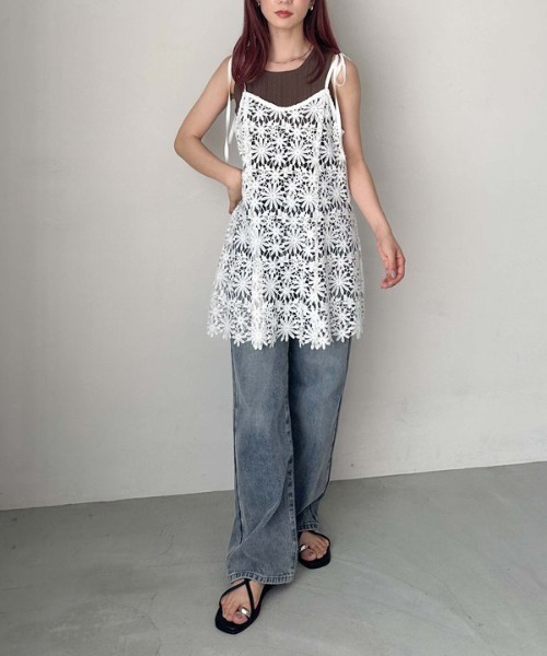 archives（アルシーヴ）の「’ストライプアソートニットタンク’（タンクトップ・レディース・ブラック/ベージュ/モカ・MEDIUM）」の14枚目の写真