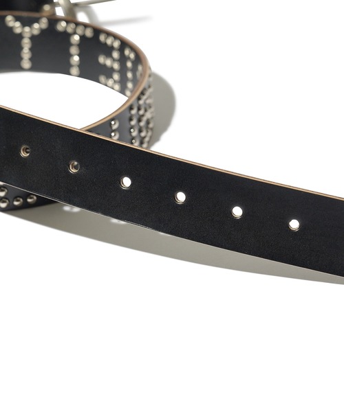 セール】Studs leather belt（ベルト）｜Subciety（サブサエティ）の