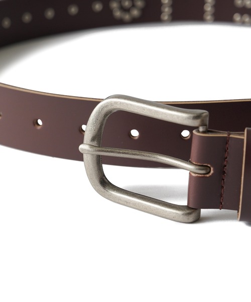 セール】Studs leather belt（ベルト）｜Subciety（サブサエティ）の