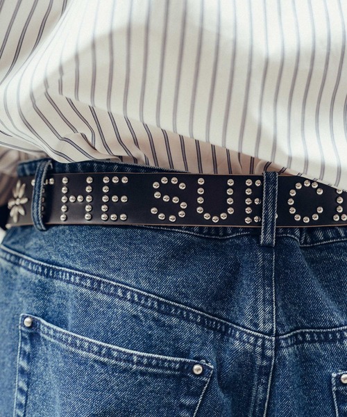 Subciety（サブサエティ）の「Studs  leather belt（ベルト・メンズ・ブラウン/ブラック・FREE）」の19枚目の写真