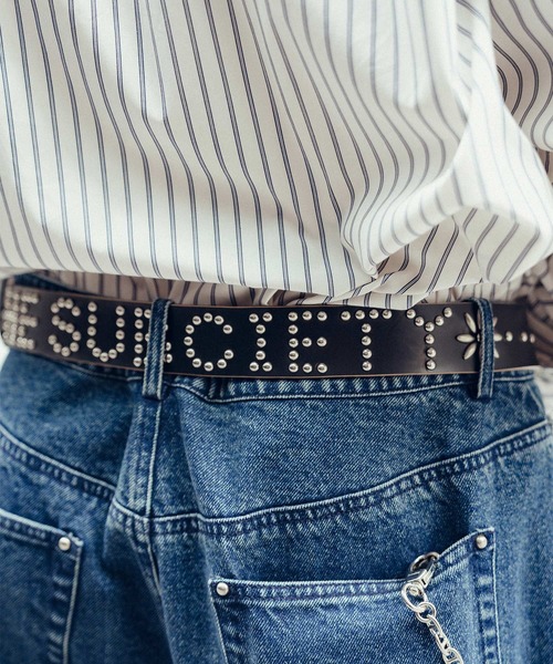 Subciety（サブサエティ）の「Studs  leather belt（ベルト・メンズ・ブラウン/ブラック・FREE）」の13枚目の写真