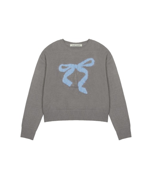 LARTIGENT(ラーティゼン)の「L6 RIBBON MIX KNIT(ニット/セーター・レディース・ブラック/グレー・FREE)」の15枚目の写真