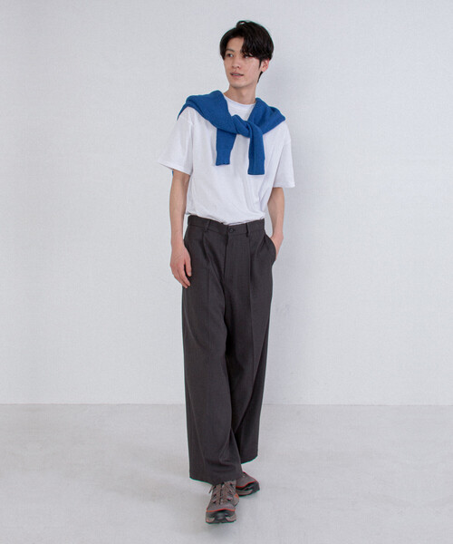 FREAK'S STORE(フリークスストア)の「限定展開 ローソン×FREAK'S STORE リラックスフィット コンフォータブル Tシャツ / ローソンフリーク(Tシャツ/カットソー・メンズ・ホワイト/ブラック/チャコールグレー・0/1)」の10枚目の写真