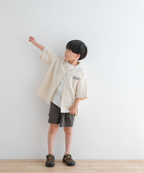 セール】『WEB/一部店舗限定サイズ』ロゴ刺繍ストライプシャツ