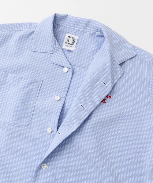 URBAN RESEARCH DOORS（アーバンリサーチドアーズ）の「『WEB/一部店舗限定サイズ』ロゴ刺繍ストライプシャツ(KIDS)（Tシャツ/カットソー・キッズ・ブルー/イエロー・120/135/150）」の22枚目の写真