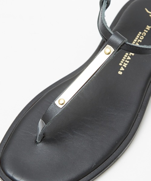 qualite(カリテ)の「【NICOLAS LAINAS】トングストラップサンダル(サンダル・レディース・チョコ・37)」の3枚目の写真