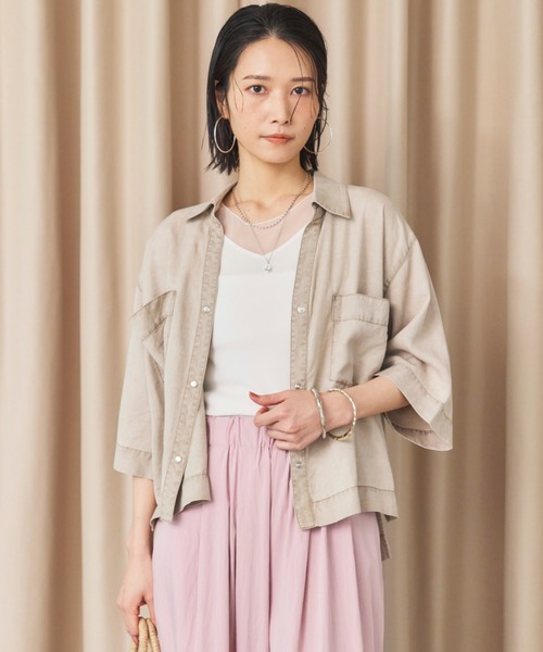 Doux archives（ドゥアルシーヴ）の「切替２ＷＡＹタンクトップ（タンクトップ・レディース・オフホワイト/ブラック・FREE）」の9枚目の写真