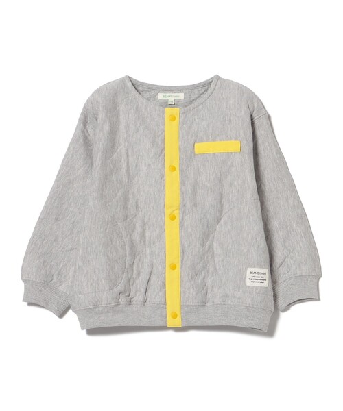 BEAMS mini（ビームスミニ）の「カット キルト ジャケット 2025FW（90～150cm）（カーディガン/ボレロ・キッズ・ネイビー/ライトグレー・100/130/120/90/150/110/140）」の9枚目の写真