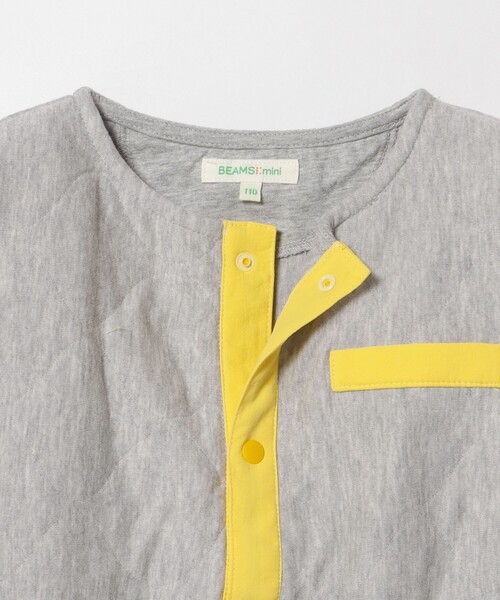 BEAMS mini（ビームスミニ）の「カット キルト ジャケット 2025FW（90～150cm）（カーディガン/ボレロ・キッズ・ネイビー/ライトグレー・100/130/120/90/150/110/140）」の10枚目の写真