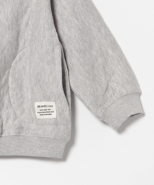 BEAMS mini（ビームスミニ）の「カット キルト ジャケット 2025FW（90～150cm）（カーディガン/ボレロ・キッズ・ネイビー/ライトグレー・100/130/120/90/150/110/140）」の11枚目の写真
