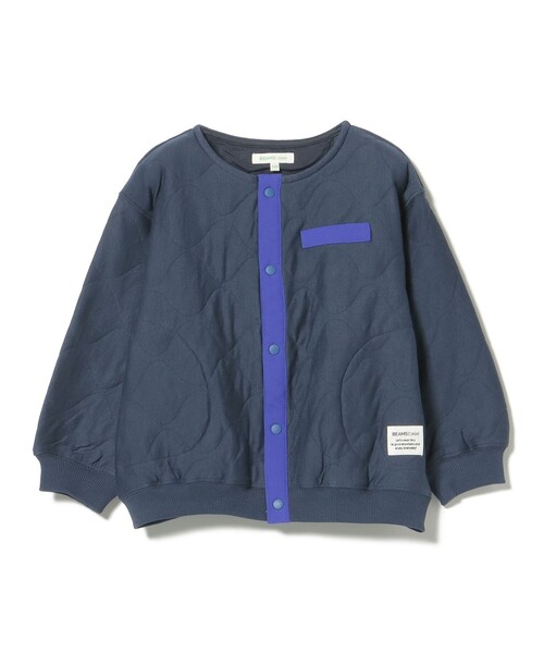 BEAMS mini（ビームスミニ）の「カット キルト ジャケット 2025FW（90～150cm）（カーディガン/ボレロ・キッズ・ネイビー/ライトグレー・100/130/120/90/150/110/140）」の14枚目の写真