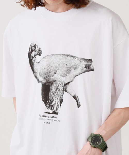 WBSB(ダブルビーエスビー)の「WBSB/ダブルビーエスビー Fukuivenator S/S TEE Tシャツ メンズ 秋物 秋服 2026年秋冬(Tシャツ/カットソー・メンズ・サンドベージュ/ホワイト/グレー・XL/L/M)」の2枚目の写真