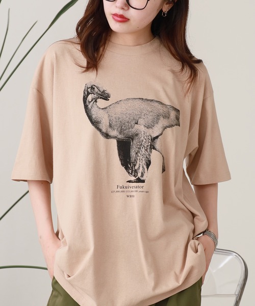 WBSB(ダブルビーエスビー)の「WBSB/ダブルビーエスビー Fukuivenator S/S TEE Tシャツ メンズ 秋物 秋服 2026年秋冬(Tシャツ/カットソー・メンズ・サンドベージュ/ホワイト/グレー・XL/L/M)」の1枚目の写真