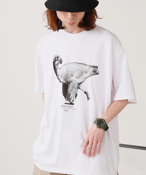 WBSB(ダブルビーエスビー)の「WBSB/ダブルビーエスビー Fukuivenator S/S TEE Tシャツ メンズ 秋物 秋服 2026年秋冬(Tシャツ/カットソー・メンズ・サンドベージュ/ホワイト/グレー・XL/L/M)」の5枚目の写真
