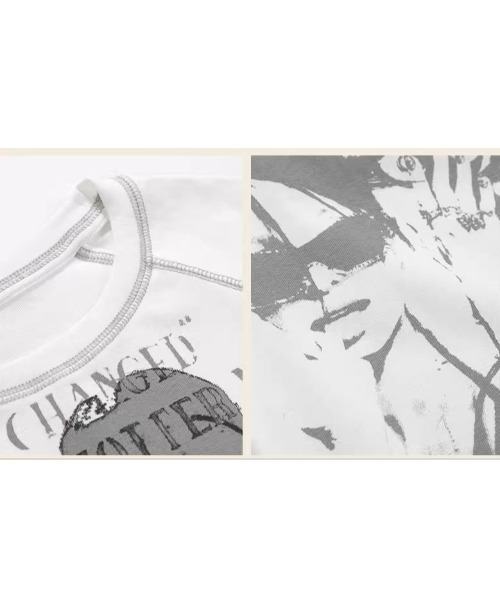 .KOM(ドットコム)の「A'GEM/9 × .kom 『.KOM/ドットケーオーエム』グラフィックプリントTシャツ(Tシャツ/カットソー・レディース・ホワイト・M)」の8枚目の写真