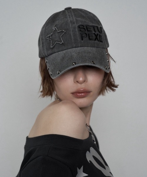 ★SETUP-EXE★ STUDDED LOGO BALL CAP SETUP‐EXE】STUDDED LOGO BALL CAP / 【セットアップエグゼ