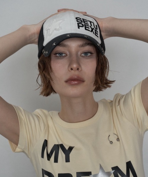 スタッズ キャップ 韓国 [SETUP-EXE] STUDDED LOGO BALL CAP SETUP‐EXE】STUDDED LOGO BALL CAP / 【セットアップエグゼ