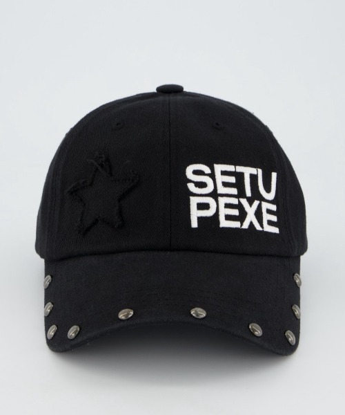 SETUP‐EXE】STUDDED LOGO BALL CAP / 【セットアップエグゼ