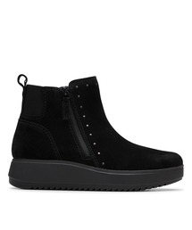 Clarks（クラークス）の「Zylah Willow / ザイラウィロー（ブラックスエード）（ブーツ）」