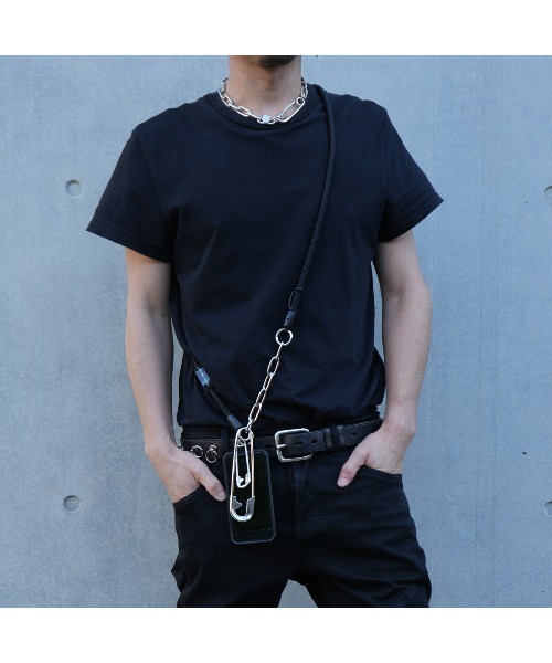 JAM HOME MADE（ジャムホームメイド）の「YOSEMITE STRAP/ヨセミテストラップ SHINKA マルチスマホコードチェーン ロング（スマホグッズ・メンズ・ブラック×ゴールド/ブラック×シルバー/ブラック×ブラック・ONE SIZE）」の5枚目の写真
