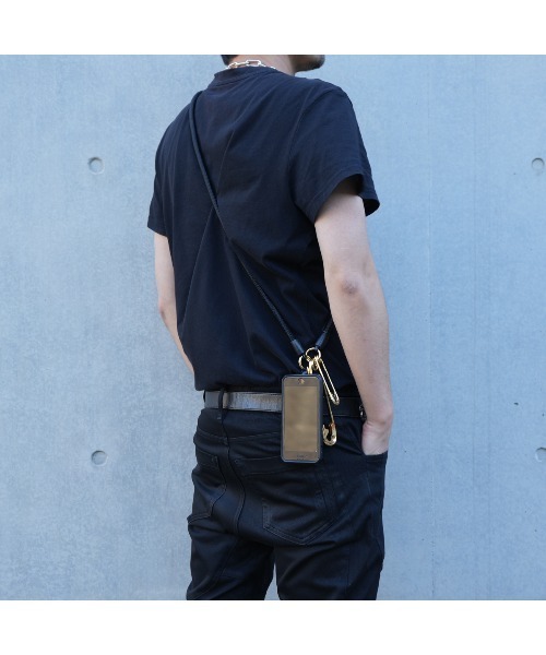 JAM HOME MADE（ジャムホームメイド）の「YOSEMITE STRAP/ヨセミテストラップ SHINKA マルチスマホコードチェーン ロング（スマホグッズ・メンズ・ブラック×ゴールド/ブラック×シルバー/ブラック×ブラック・ONE SIZE）」の6枚目の写真