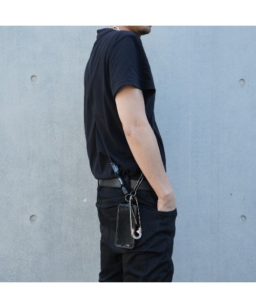 JAM HOME MADE（ジャムホームメイド）の「YOSEMITE STRAP/ヨセミテストラップ SHINKA マルチスマホコードチェーン ロング（スマホグッズ・メンズ・ブラック×ゴールド/ブラック×シルバー/ブラック×ブラック・ONE SIZE）」の4枚目の写真