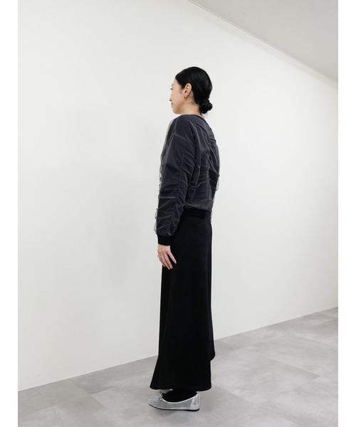 DOLLUPOOPS（ドールアップウップス）の「配色チュールレイヤードニットカーディガン（カーディガン/ボレロ・レディース・グレー/オフホワイト/ダークネイビー・38）」の16枚目の写真