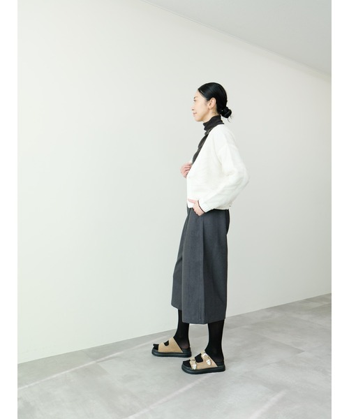 DOLLUPOOPS（ドールアップウップス）の「配色チュールレイヤードニットカーディガン（カーディガン/ボレロ・レディース・グレー/オフホワイト/ダークネイビー・38）」の9枚目の写真