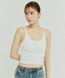 バッククロスカップ付きキャミソール