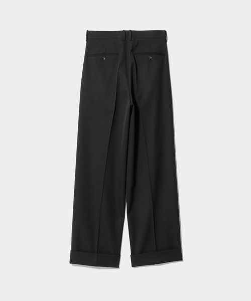 beautiful people（ビューティフルピープル）の「worsted doeskin     2tuck pants（スラックス・レディース・ブラック/ブルーグレー・38/36）」の8枚目の写真