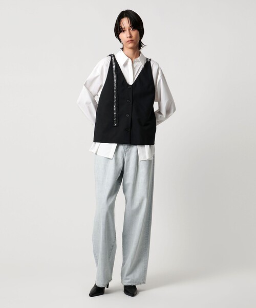 AEWEN MATOPH（イウエン マトフ）の「＜AEWEN MATOPH＞スパンコールテープ 2WAYジレキャミソール（キャミソール・レディース・オリーブ/ブラック・FREE）」の21枚目の写真