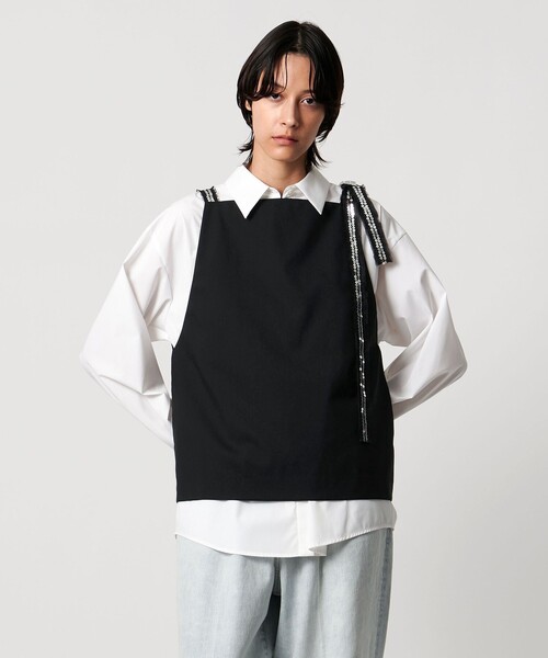 セール】＜AEWEN MATOPH＞スパンコールテープ 2WAYジレキャミソール