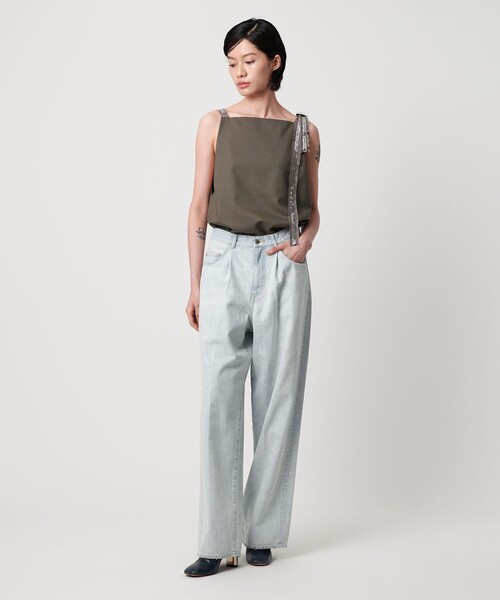 AEWEN MATOPH（イウエン マトフ）の「＜AEWEN MATOPH＞スパンコールテープ 2WAYジレキャミソール（キャミソール・レディース・オリーブ/ブラック・FREE）」の10枚目の写真