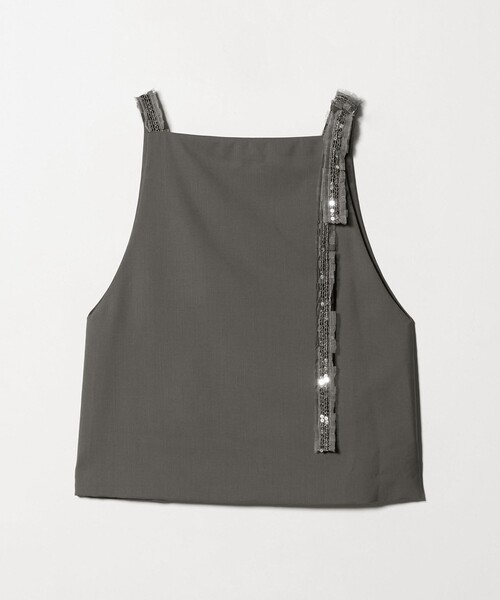 AEWEN MATOPH（イウエン マトフ）の「＜AEWEN MATOPH＞スパンコールテープ 2WAYジレキャミソール（キャミソール・レディース・オリーブ/ブラック・FREE）」の12枚目の写真