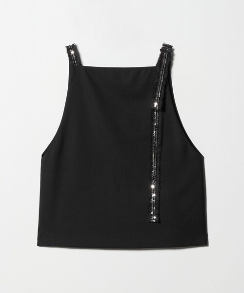 AEWEN MATOPH（イウエン マトフ）の「＜AEWEN MATOPH＞スパンコールテープ 2WAYジレキャミソール（キャミソール・レディース・オリーブ/ブラック・FREE）」の5枚目の写真