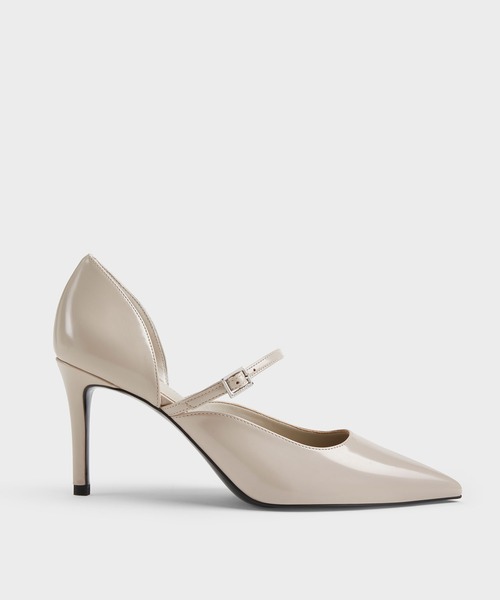 CHARLES & KEITH(チャールズ & キース)の「ポインテッドトゥ ドルセイメリージェーンパンプス(パンプス・レディース・ライトアッシュグレー/ブラック・24.5cm/23.5cm/23cm)」の5枚目の写真