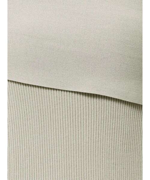 LAGUNAMOON（ラグナムーン）の「アシメオフショルリブニットワンピース（ワンピース・レディース・ライトグレー/ブラック/ミント・MEDIUM/SMALL）」の22枚目の写真