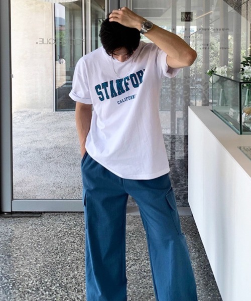 NOWLE（ノウル）の「【NOWLE】STANFORD CALIFORNIA カレッジ ロゴ 半袖 Tシャツ（Tシャツ/カットソー・メンズ・グレー/ホワイト・X-LARGE/LARGE/MEDIUM）」の20枚目の写真