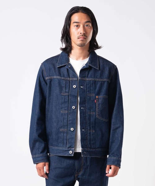 Levi's(リーバイス)の「Levi's/リーバイス TYPE I トラッカージャケット セルビッジ(デニムジャケット・メンズ・ダークインディゴブルー・S/M/L/XL)」の14枚目の写真